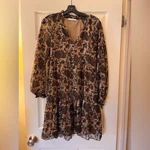 Mango Floral Dress Size Small